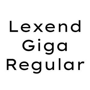 Lexend Giga Regular