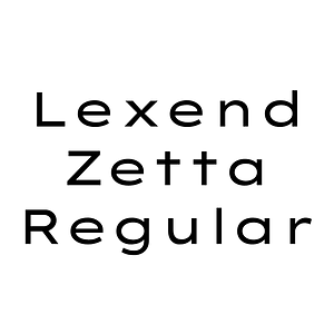 Lexend Zetta Regular