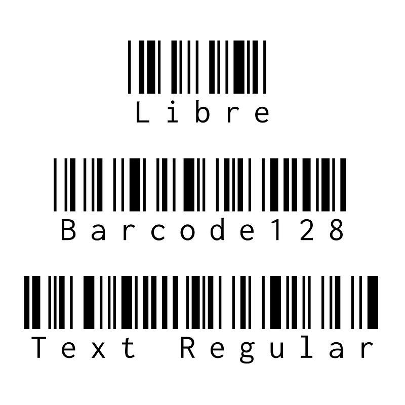 Libre Barcode128 Text Regular - Free fonts on creazilla.com