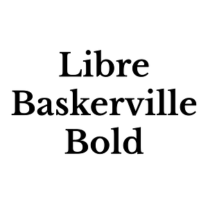 Libre Baskerville Bold