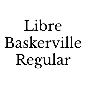 Libre Baskerville Regular