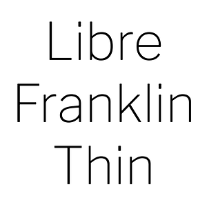 Libre Franklin Thin