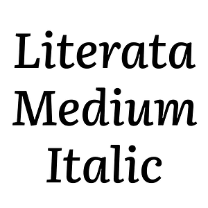 Literata Medium Italic