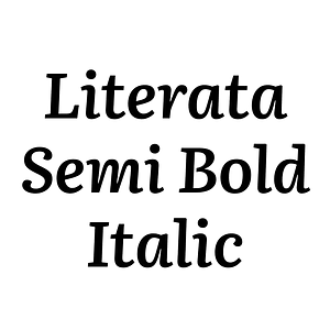 Literata Semi Bold Italic