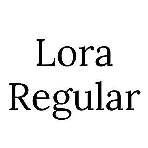 Lora Regular