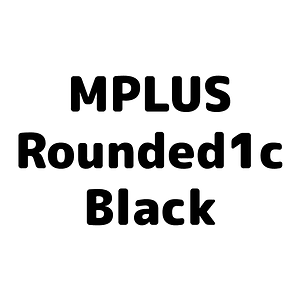 MPLUS Rounded1c Black