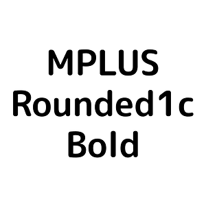 MPLUS Rounded1c Bold