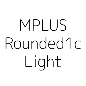 MPLUS Rounded1c Light