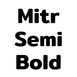 Mitr Semi Bold