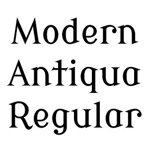 Modern Antiqua Regular