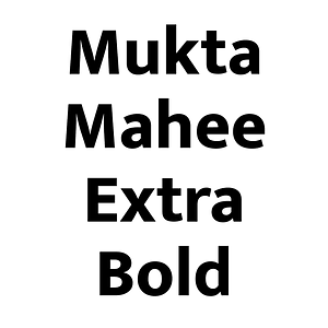 Mukta Mahee Extra Bold