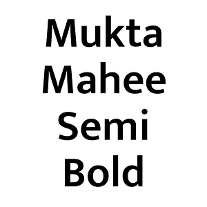 Mukta Mahee Semi Bold