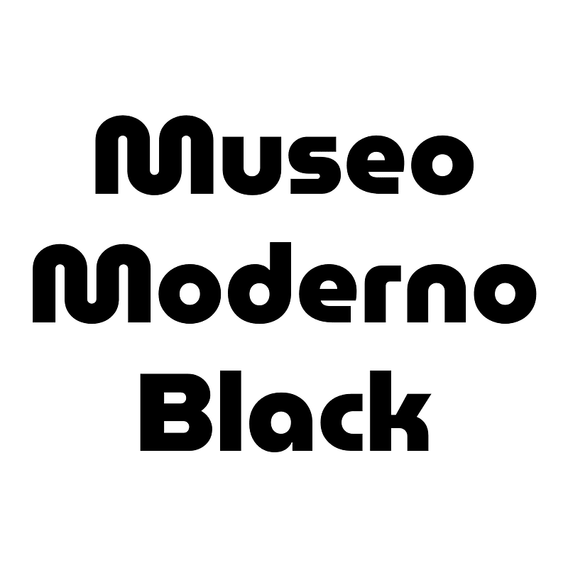 Museo Moderno Black - Free fonts on creazilla.com