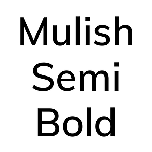 Mulish Semi Bold