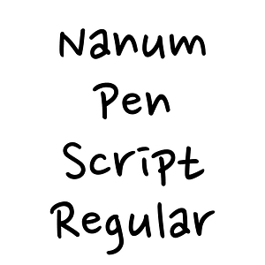 Nanum Pen Script Regular