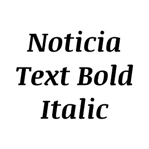 Noticia Text Bold Italic