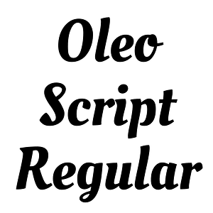 Oleo Script Regular