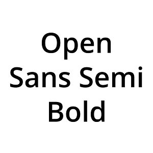 Open Sans Semi Bold