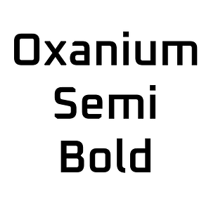 Oxanium Semi Bold