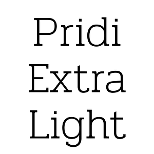 Pridi Extra Light