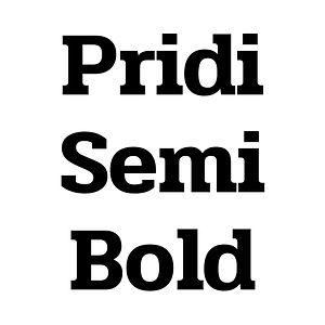 Pridi Semi Bold