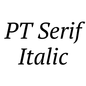 PT Serif Italic