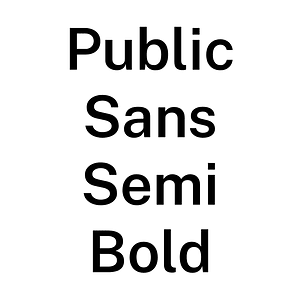 Public Sans Semi Bold