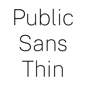 Public Sans Thin