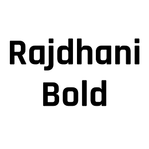 Rajdhani Bold