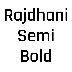 Rajdhani Semi Bold