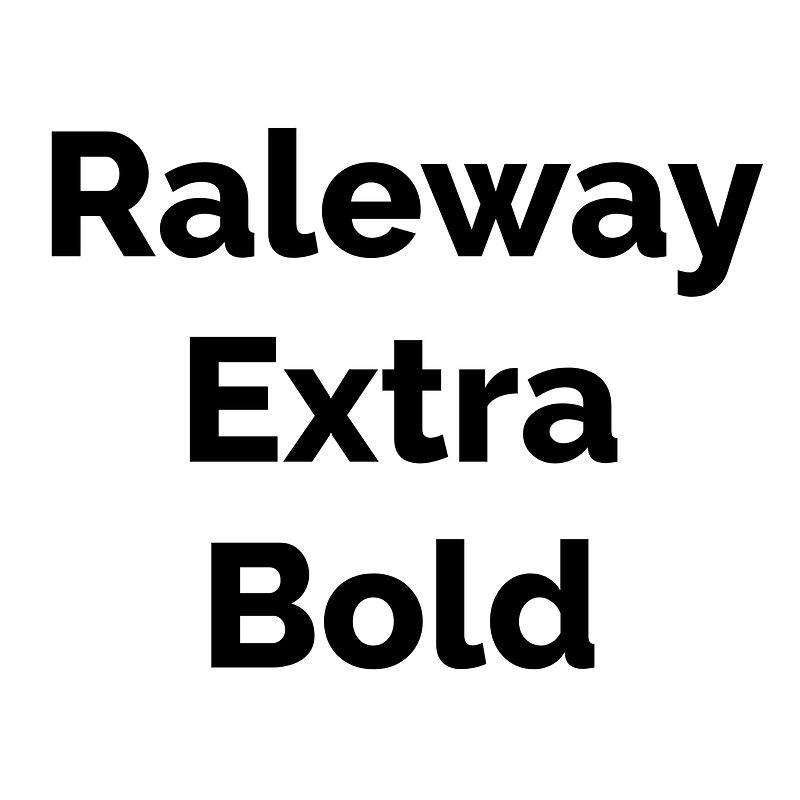 Raleway Extra Bold - Free fonts on creazilla.com