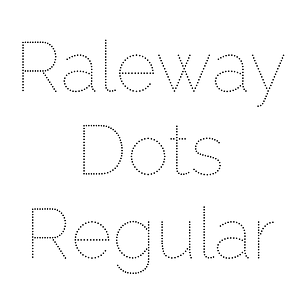 Raleway Dots Regular