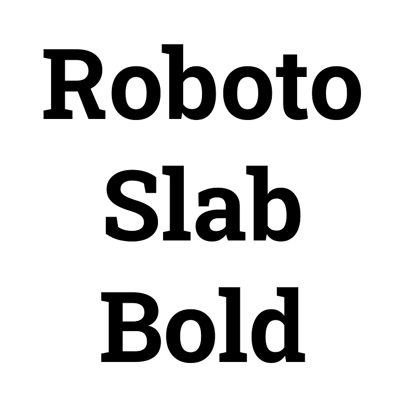 Roboto Slab Bold - Free fonts on creazilla.com