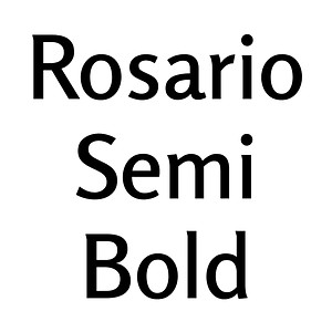 Rosario Semi Bold