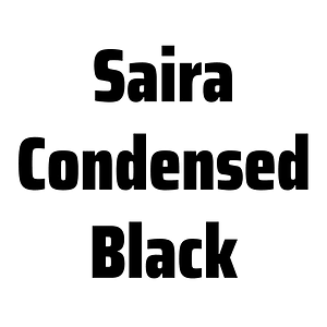 Saira Condensed Black