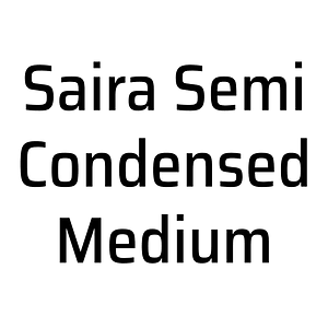 Saira Semi Condensed Medium