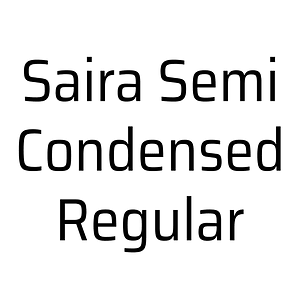 Saira Semi Condensed Regular