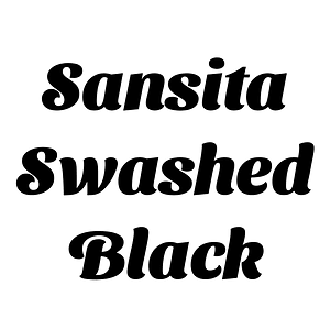 Sansita Swashed Black