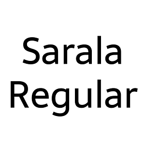 Sarala Regular