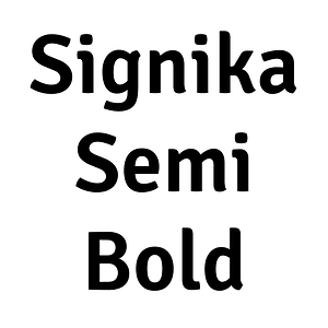 Signika Semi Bold