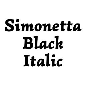 Simonetta Black Italic