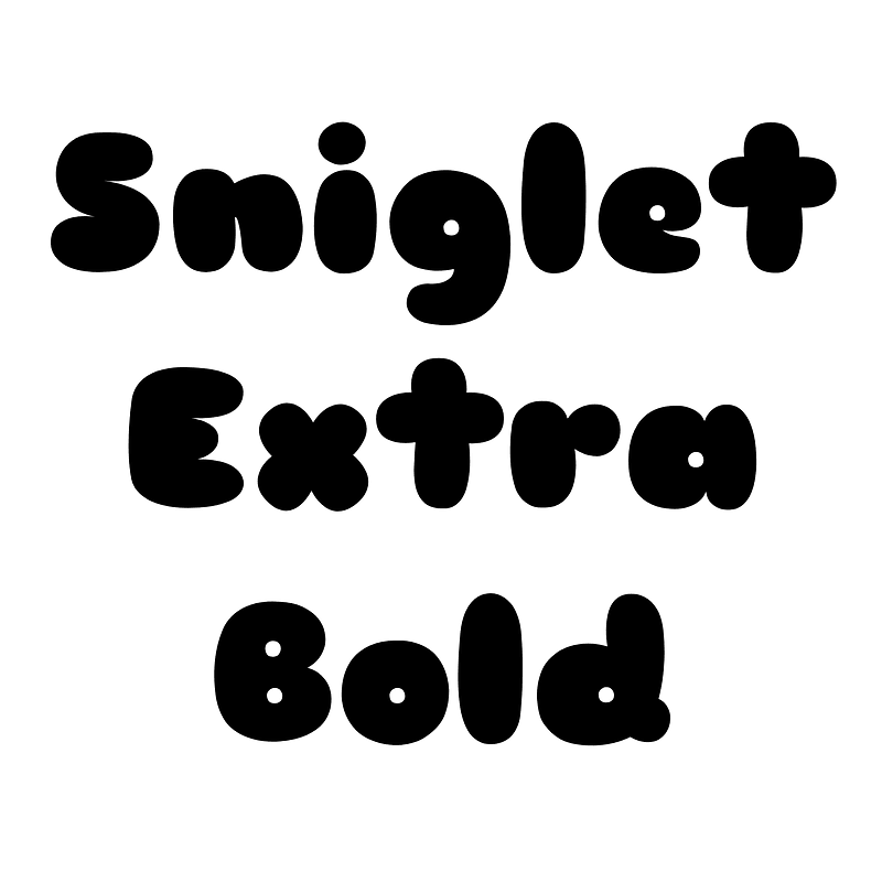 Sniglet Extra Bold - Free fonts on creazilla.com