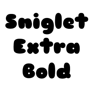 Sniglet Extra Bold