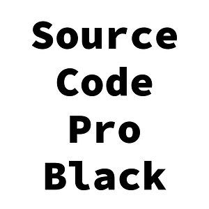 Source Code Pro Black