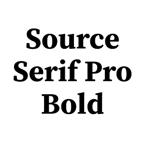 Source Serif Pro Bold