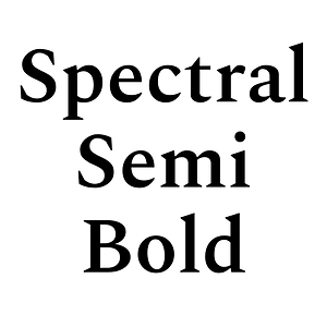 Spectral Semi Bold