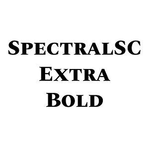 SpectralSC Extra Bold