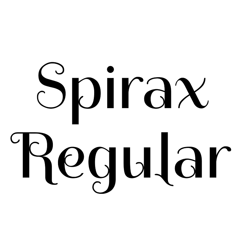 Spirax Regular Free fonts on creazilla com Spirax Regular Free fonts on creazilla com