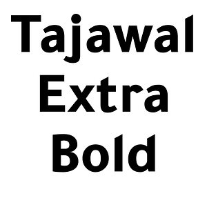 Tajawal Extra Bold