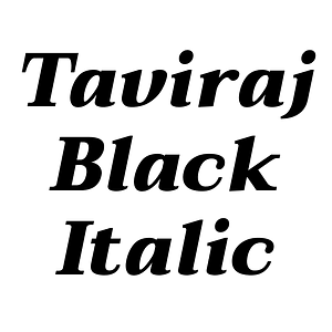Taviraj Black Italic